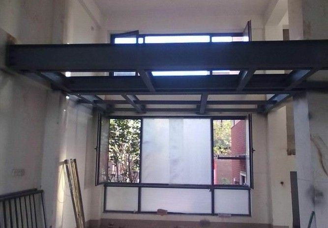 钢结构夹层，楼顶加层，室内二层扩建