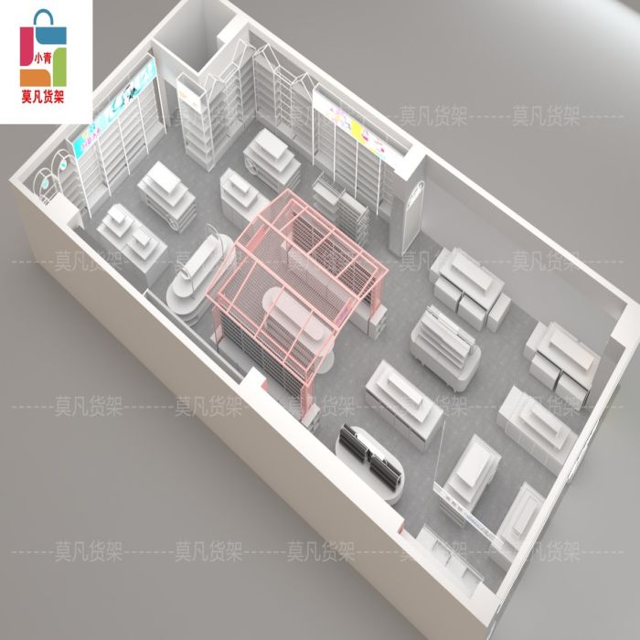 饰品百货货架形象设计引导视觉触觉的体验序列