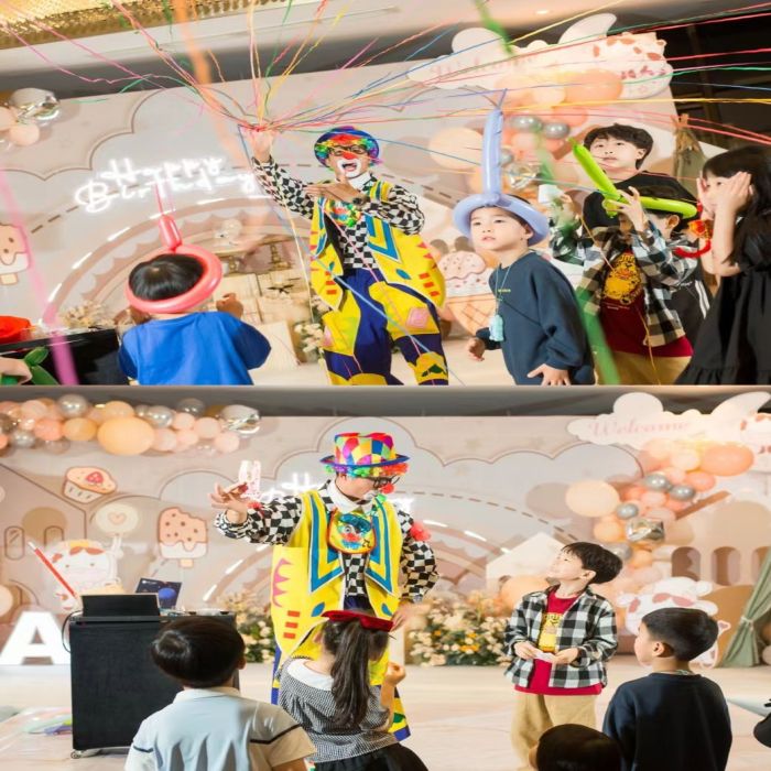 舞蹈演绎，大提琴，小提琴，魔术，气球小丑，变脸