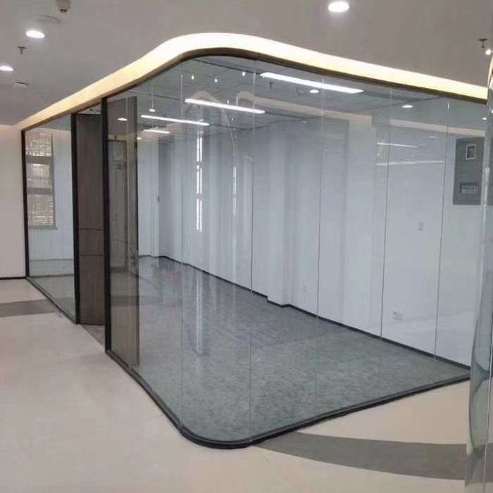 全景弧形调光玻璃隔断
