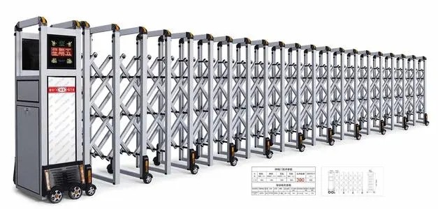 北京安装伸缩门西城区安装白金钢伸缩门