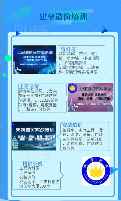 西安广联达建模零基础新手入门造价预算培训