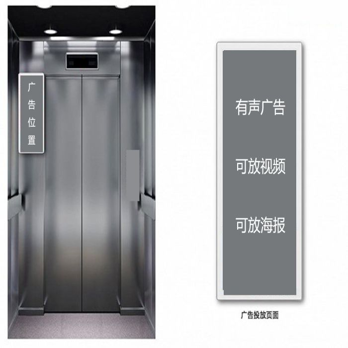 西安电梯广告发布投放价格小区道闸护栏广告